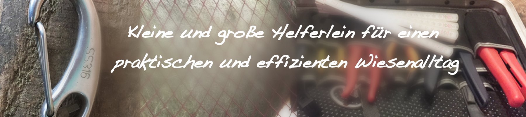 Werkzeug Heunetz Heugabel Akkuschrauber